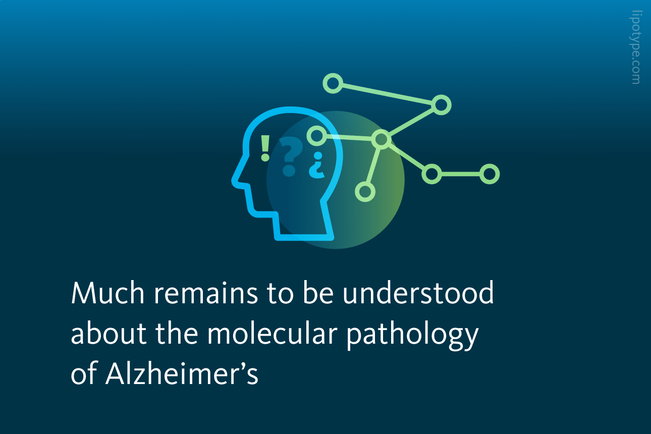 Slide 2: Much remains to be understood about the molecular pathology of Alzheimer’s.