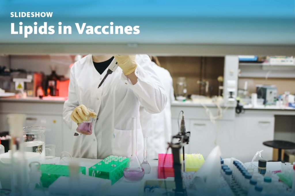Slide 1: A slideshow about lipids in vaccines.