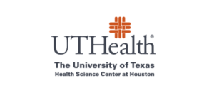 Logo of the UTHealth, the University of Texas Health Science Center at Houton.