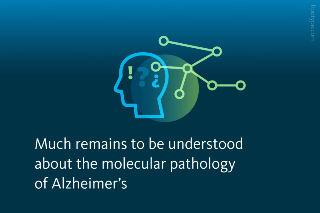 Slide 2: Much remains to be understood about the molecular pathology of Alzheimer’s.