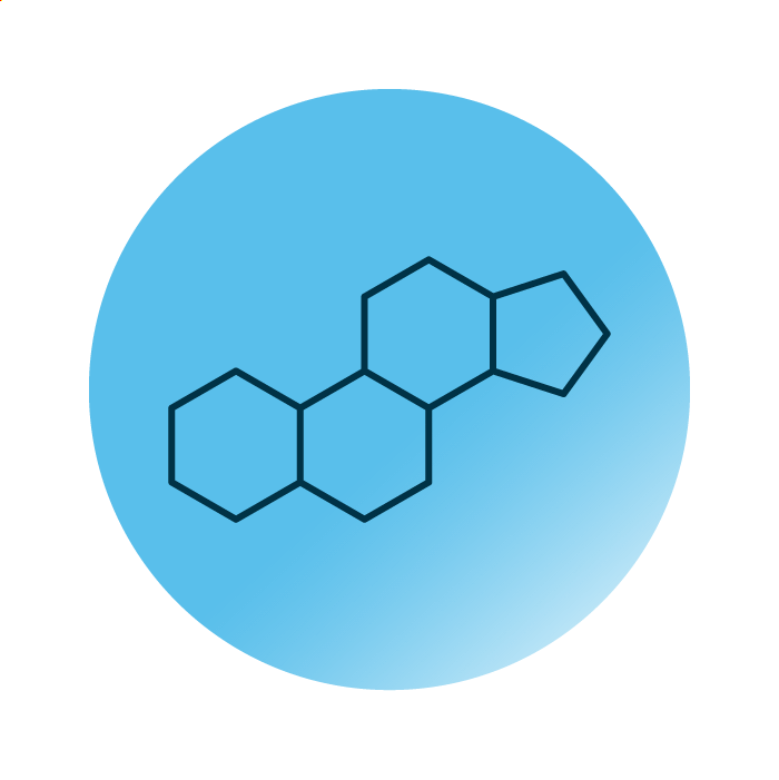 General molecular structure of the lipid category sterol lipids.