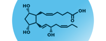 An example for the molecular structure of 8-Iso-PGF3alpha.