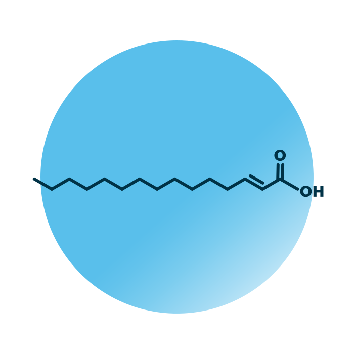 An example for the molecular structure of FA 15:1;0.