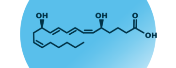 An example for the molecular structure of leukotriene B4.