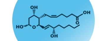 An example for the molecular structure of thromboxane B2.