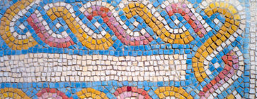 A photo of colorful mosaic.