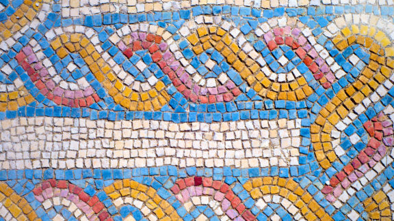 A photo of colorful mosaic.