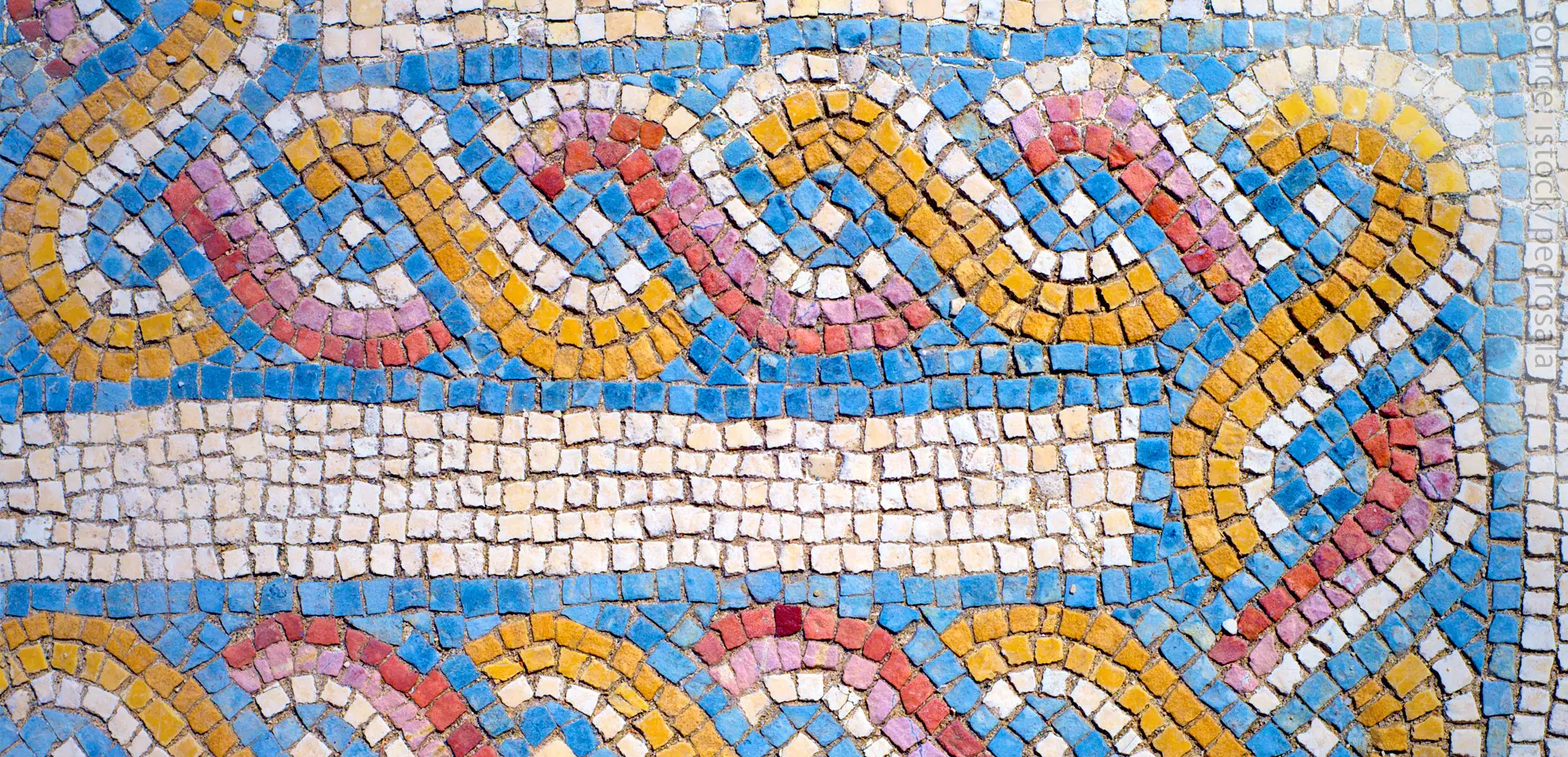 A photo of colorful mosaic.