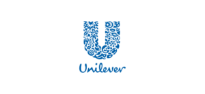 Logo of Unilever on white background.
