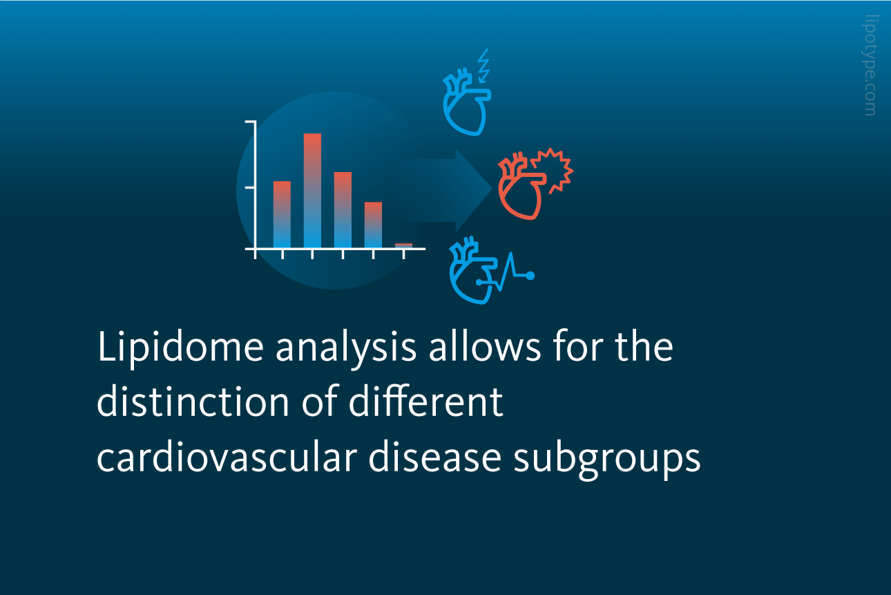 Lipidome analysis allows for the distinction of different cardiovascular disease subgroups