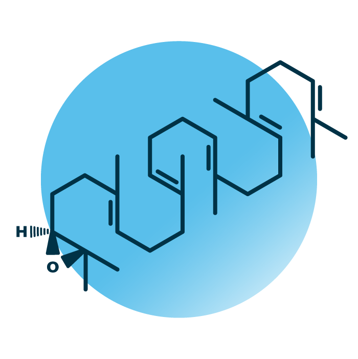 An example for the molecular structure of 2,3-epoxysqualene.