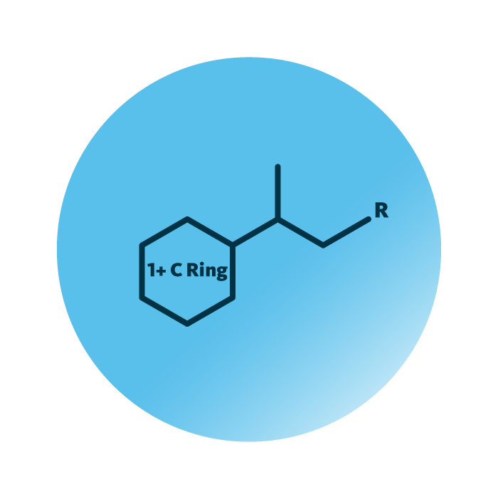 General molecular structure of the lipid group quinones.