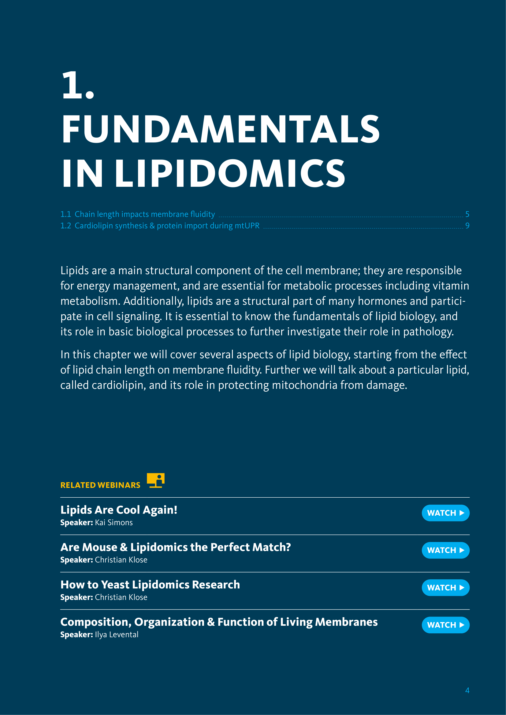 The Book of Lipidomics - 5th Edition, page 4