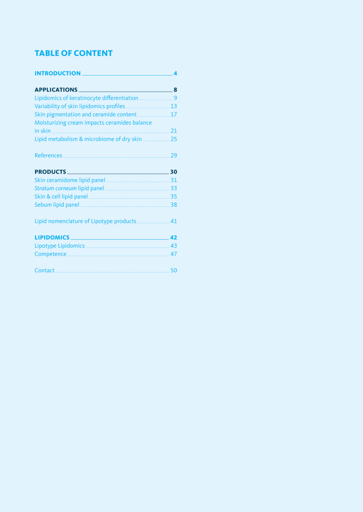 Skin Lipidomics - page 2